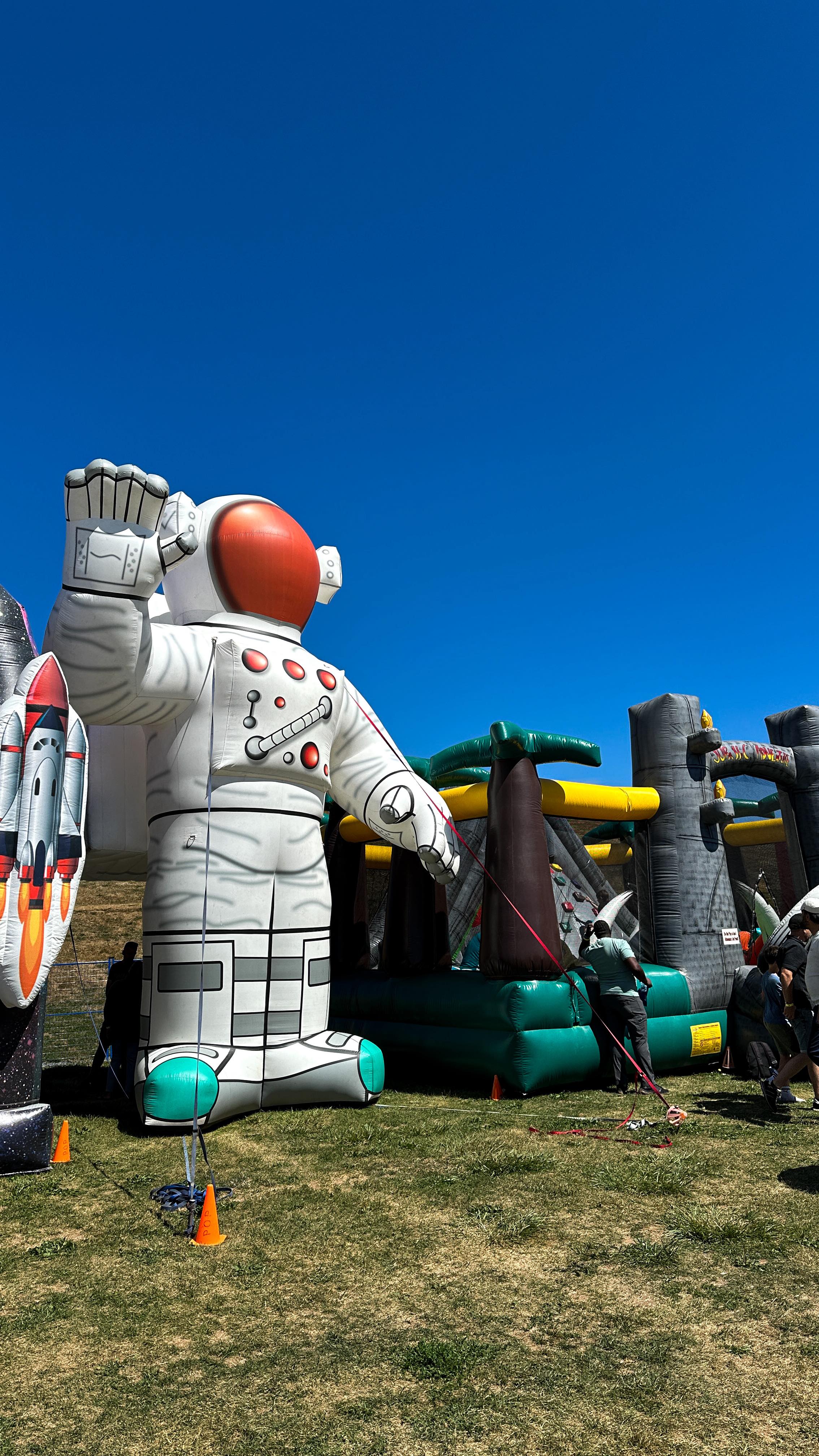 Pirate captain inflatable entrance at EC Palooza