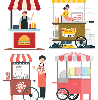 Festival food vendors and concessions