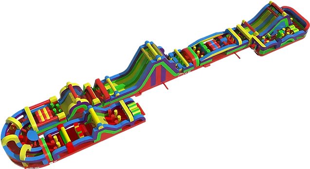 170 foot inflatable obstacle course