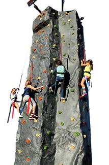 30 foot inflatable rock climbing wall